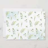 Het is Twins Boy Girl Ballon Baby shower Invitatio Kaart (Achterkant)