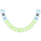 Het is Twins Boy's Bunting Banner (Alle)