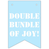 Het is Twins Boy's Bunting Banner (Eerste vlag)