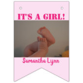 Het is Twins Girl Boy Bunting Banner (Tweede vlag)