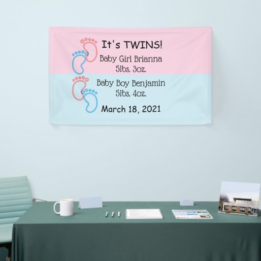 Het is Twins Indoor Baby Banner (Beurs)