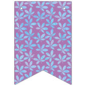 Het is Twins Lavender Polk Baby shower Bunting Fla Vlaggetjes (Eerste vlag)