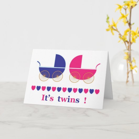 HET IS TWINS (MAAR DAN WEET JE DAT) KAART (Gele Bloem)