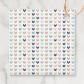 Het is Twins Modern Geometric Twins Baby shower Bedankjes Labels (Achterkant)