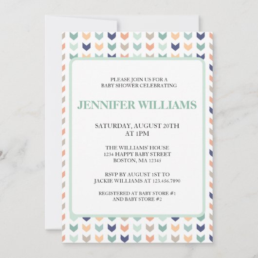 Het is Twins Modern Geometric Twins Baby shower Kaart (Achterkant)