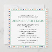 Het is Twins Modern Geometric Twins Baby shower Kaart (Achterkant)