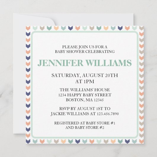 Het is Twins Modern Geometric Twins Baby shower Kaart (Achterkant)