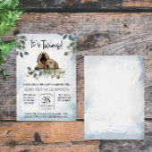 Het is Twins. Puppy Dogs Waterverf Baby shower Kaart