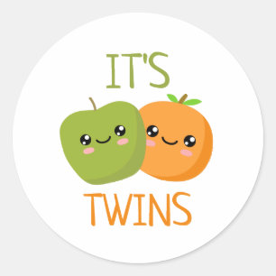 Het is Twins Ronde Sticker