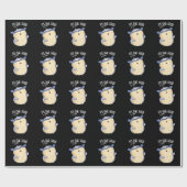 Het is Uil Goede Grappige Vogel Pun Dark BG Cadeaupapier (Vlak)