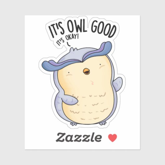 Het is Uil Good Funny Bird Pun Sticker (Vel)