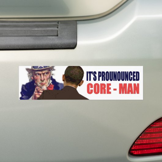 Het is uitgesproken CORE-MAN Bumpersticker (Op auto)