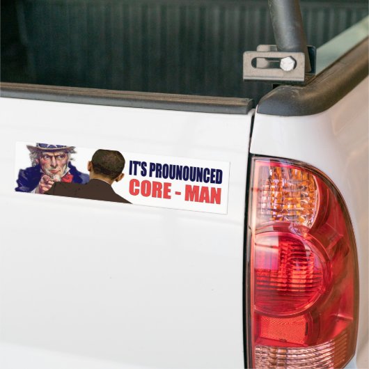 Het is uitgesproken CORE-MAN Bumpersticker (Op Truck)