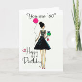 **HET IS UW **60** BIRTHDAY!!!!* BIRTHDAY-Kaart Kaart (Voorkant)