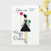 **HET IS UW BIRTHDAY!!!!***21st** Kaart (Gele Bloem)