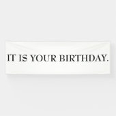 HET IS UW BIRTHDAY Banner (Horizontaal)