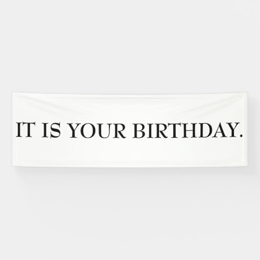 HET IS UW BIRTHDAY Banner (Horizontaal)