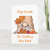 *HET IS UW BIRTHDAY UNCLE NIET DIE HET HEEFT* KAART (Voorkant)