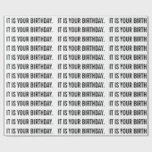 HET IS UW BIRTHDAY-verpakkingspapier Cadeaupapier (Vlak)