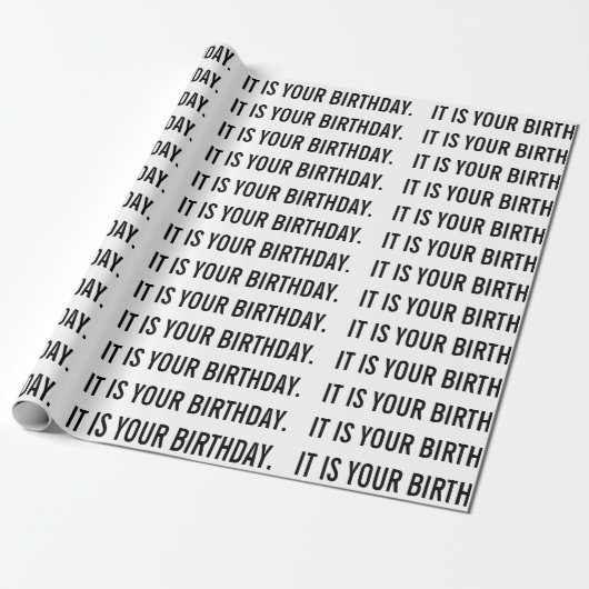 HET IS UW BIRTHDAY-verpakkingspapier Cadeaupapier (Uitgerold)
