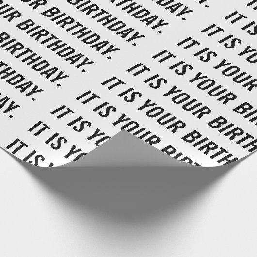 HET IS UW BIRTHDAY-verpakkingspapier Cadeaupapier (Hoek)