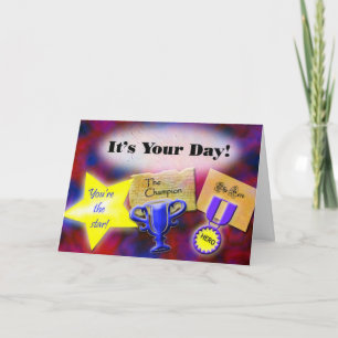 "Het is uw dag!" congrats versiekaart Kaart