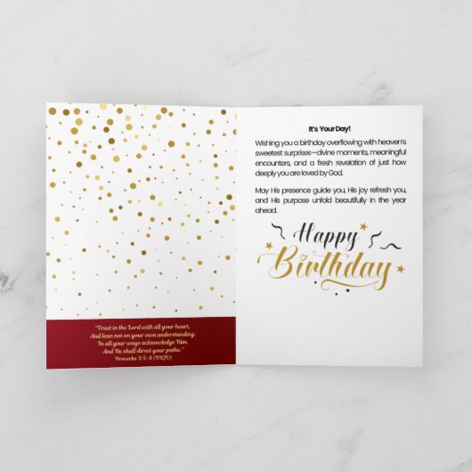 Het is uw dag (Spreuken 3:5-6) Kaart (Binnen)