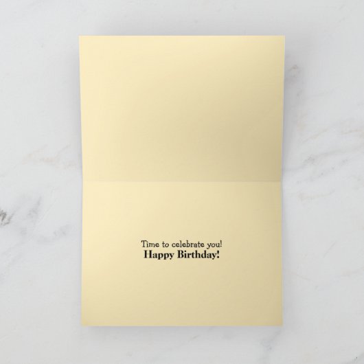 Het is uw dag verjaardagstaart kaarsen leuk kleurr kaart (Binnen)