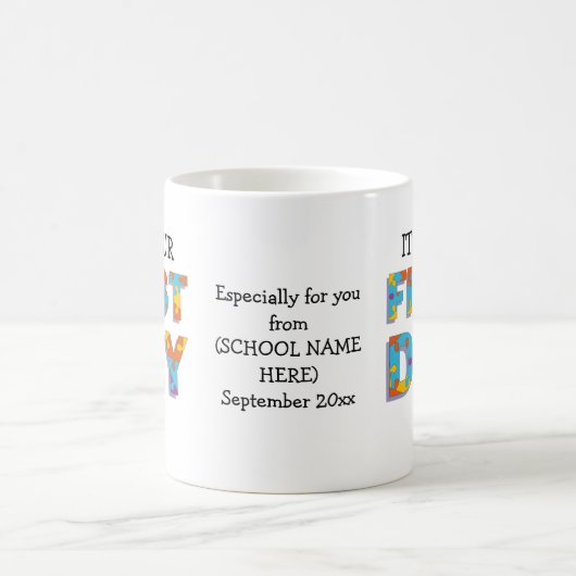 HET IS UW EERSTE DAG TE LEERLEREN VOOR DE OUDER KOFFIEMOK (Center)