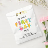 HET IS UW EERSTE DAG TE OUDERE Favor Bag Bedankzakje (Gezegeld)