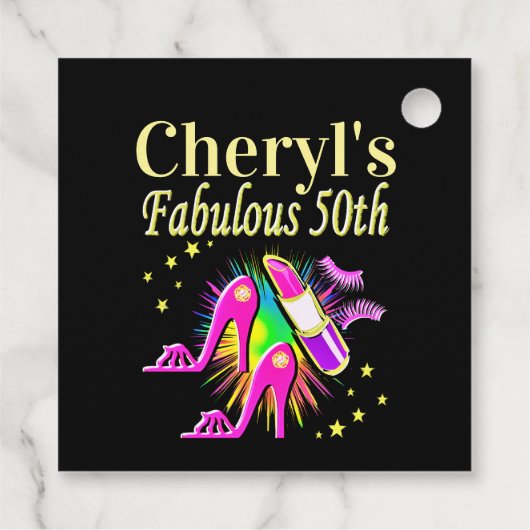 HET IS UW FANTASTISCHE 50E GEPERSONALISEERDE ONTWE BEDANKJES LABELS (Achterkant)