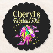 HET IS UW FANTASTISCHE 50E GEPERSONALISEERDE ONTWE KARTONNEN ONDERZETTERS (Voorkant)