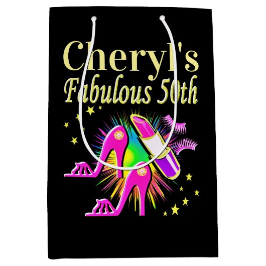 HET IS UW FANTASTISCHE 50E GEPERSONALISEERDE ONTWE MEDIUM CADEAUZAKJE (Voorkant)