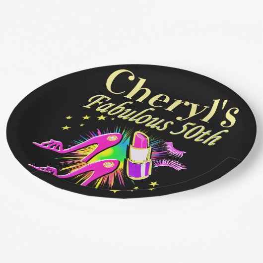 HET IS UW FANTASTISCHE 50E GEPERSONALISEERDE ONTWE PAPIEREN BORDJE (Gekanteld)