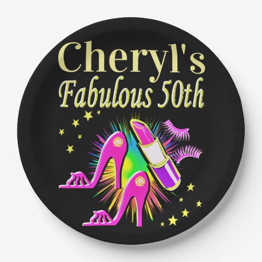 HET IS UW FANTASTISCHE 50E GEPERSONALISEERDE ONTWE PAPIEREN BORDJE (Voorkant)