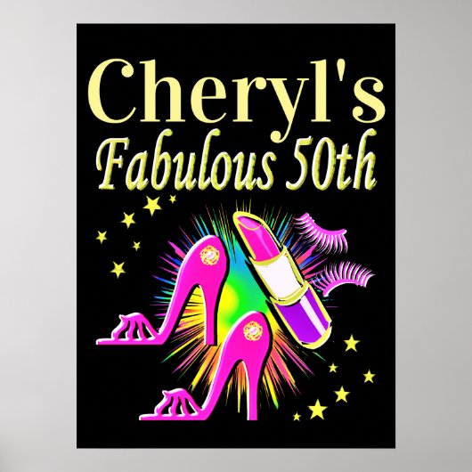 HET IS UW FANTASTISCHE 50E GEPERSONALISEERDE ONTWE POSTER (Voorkant)