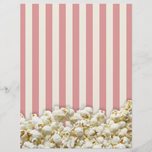 Het is uw feestelijke stationaire popcornstijl flyer (Voorkant)