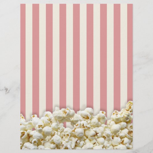 Het is uw feestelijke stationaire popcornstijl flyer (Achterkant)