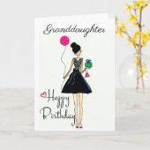 **HET IS UW GROTE DAG!!!!*** GRANDDAUGHTER** KAART (Gele Bloem)