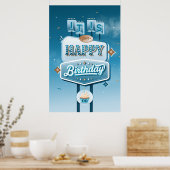 Het is uw Happy Birthday Poster (24x36) (Keuken)