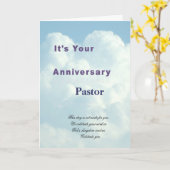 Het is uw Jubileum Pastor Kaart (Gele Bloem)