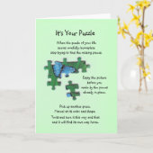 Het is Uw Kaart van het Raadsel (Groene Vlinder) - (Gele Bloem)