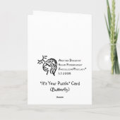 Het is Uw Kaart van het Raadsel (Vlinder) (Achterkant)