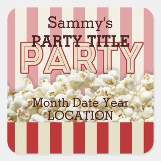 Het is uw partij Sticker personaliseer het! (Voorkant)