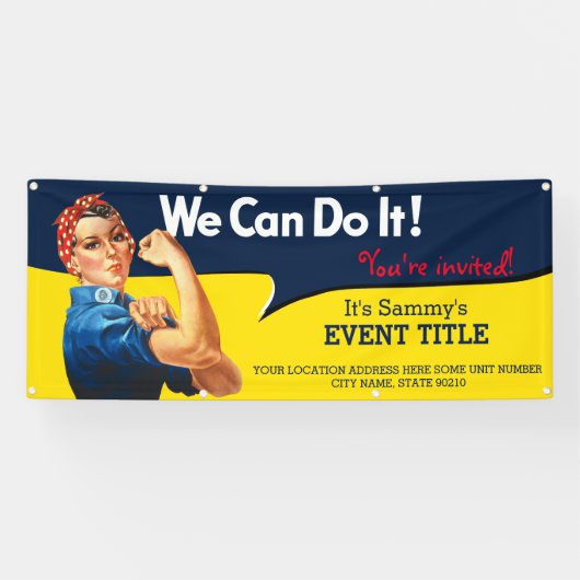 Het is uw persoonlijke aanbieding voor Rosie Event Spandoek (Horizontaal)