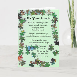 Het is Uw Raadsel! Kaart met Stukken