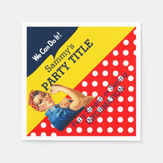 Het is uw Rosie Party servetten personaliseren dit (Voorkant)