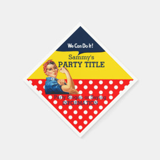 Het is uw Rosie Party servetten personaliseren dit