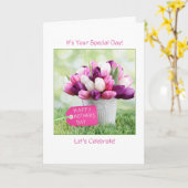 Het is uw speciale dag (1 Samuël 1:26-27) Kaart (Gele Bloem)