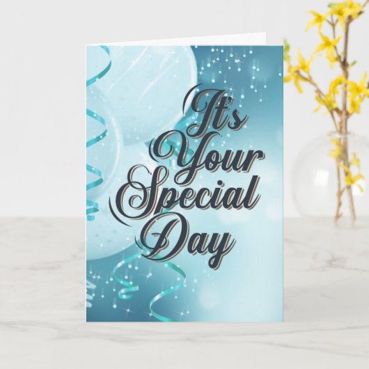 Het is uw speciale dag (Psalm 37:4) Kaart (Gele Bloem)